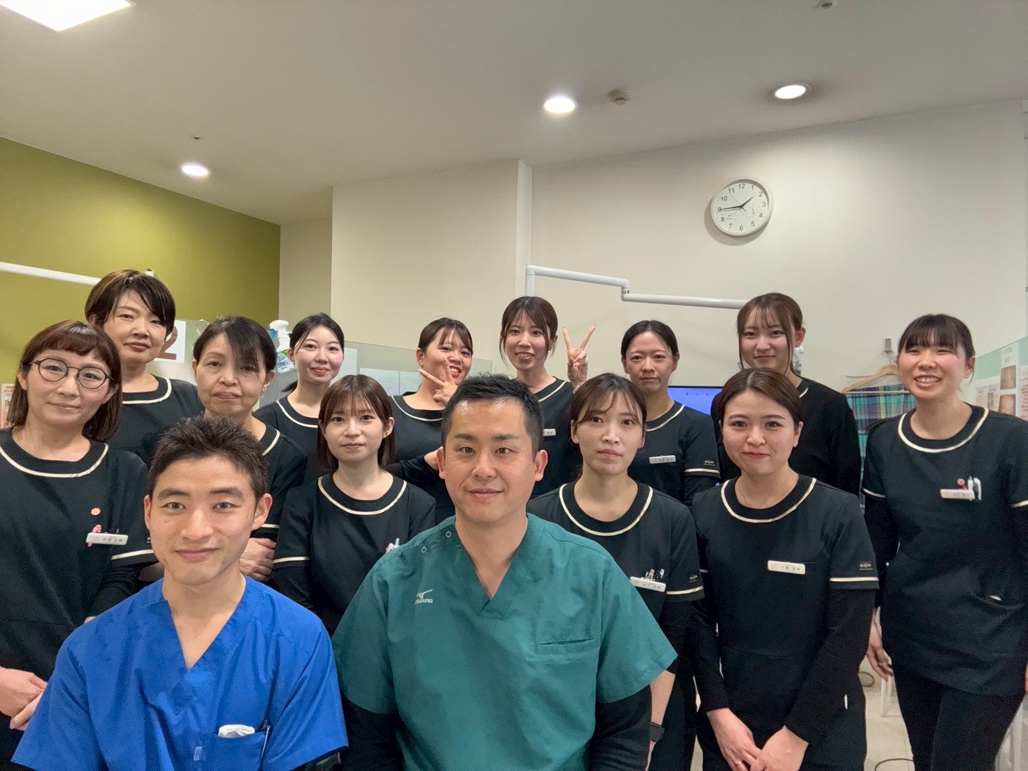 院内でのスタッフ集合写真